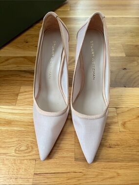 Stuart Weitzman Blush Pointed-Toe Pumps